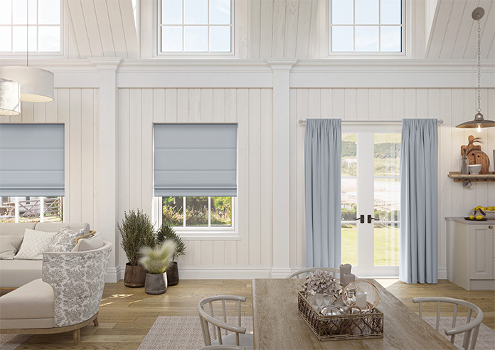 Menton, Cloud Blue - Made to Measure Curtains - Image 14